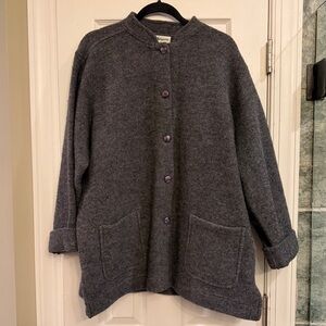 Norm Thompson Charcoal Wool Jacket